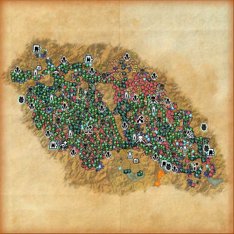 Map of Craglorn – ESO Map of Craglorn – ESO