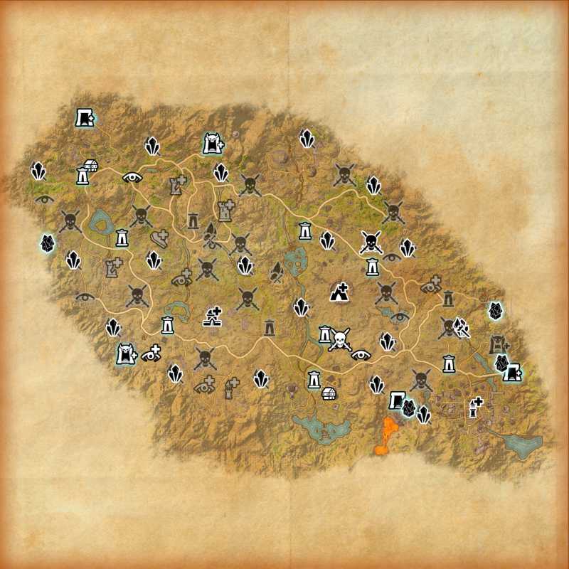 Map of Craglorn – ESO Map of Craglorn – ESO